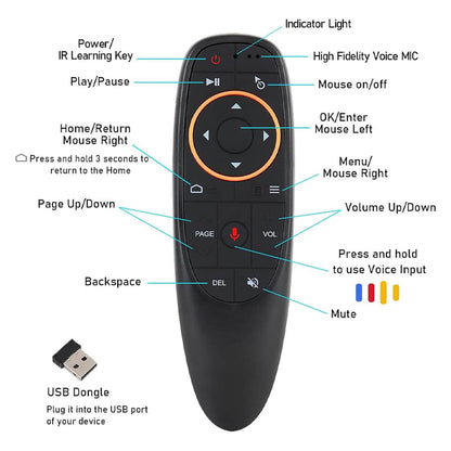 Air Mouse Remote 2.4G RF Wireless Voice Remote Control